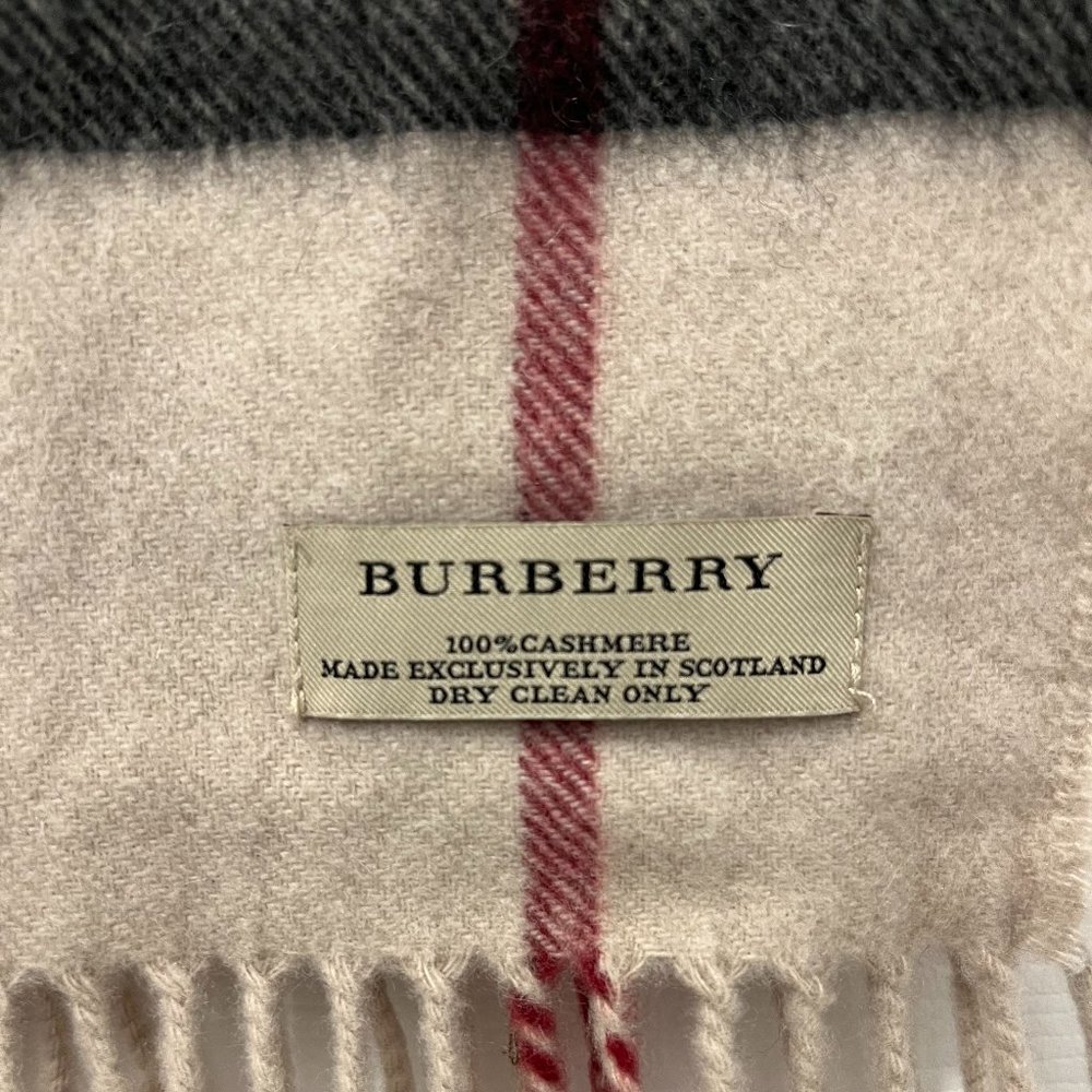 Burberry Check Cashmere Scarf - Picture 2 of 2